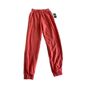 Circle X Womens High Rise Jogger Sweatpants Coral Pink XS NWT AH8